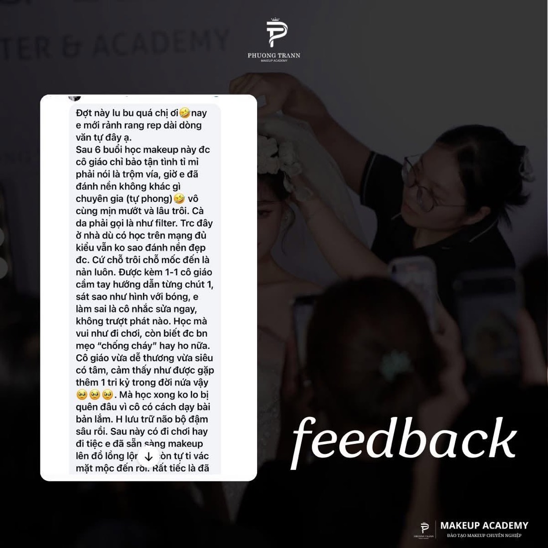 Feedback chi tiết của học viên sau 6 buổi được cô kèm sát từng người