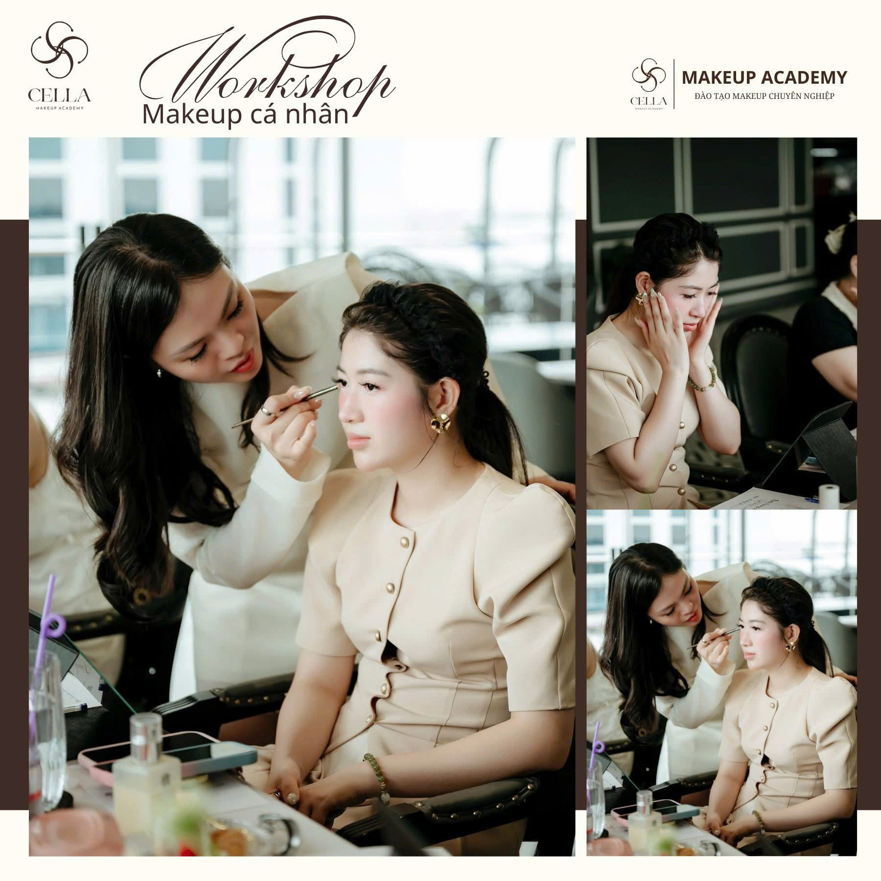 Lớp Workshop Makeup cá nhân tại CELLA MAKEUP ACADEMY